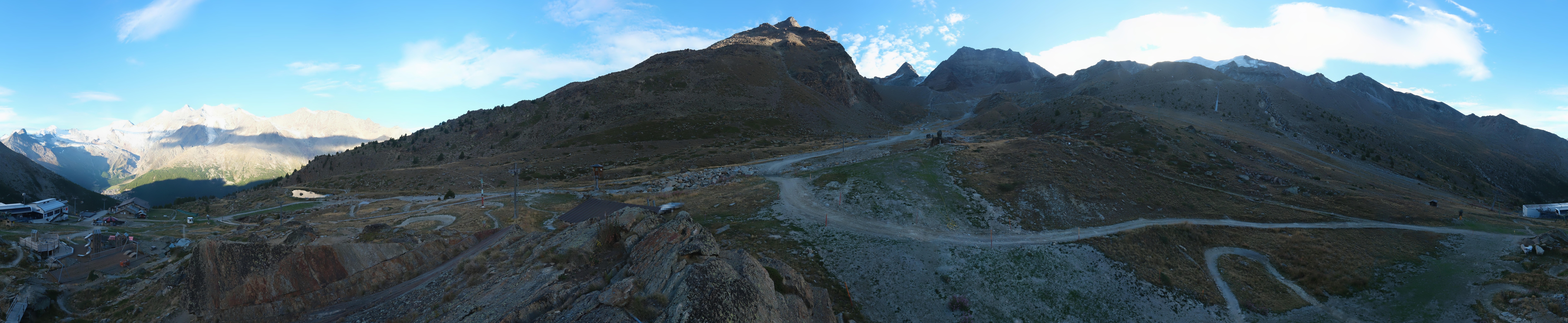 Archiv Foto Webcam Mittelstation Kreuzboden Saas-Grund Hohsaas