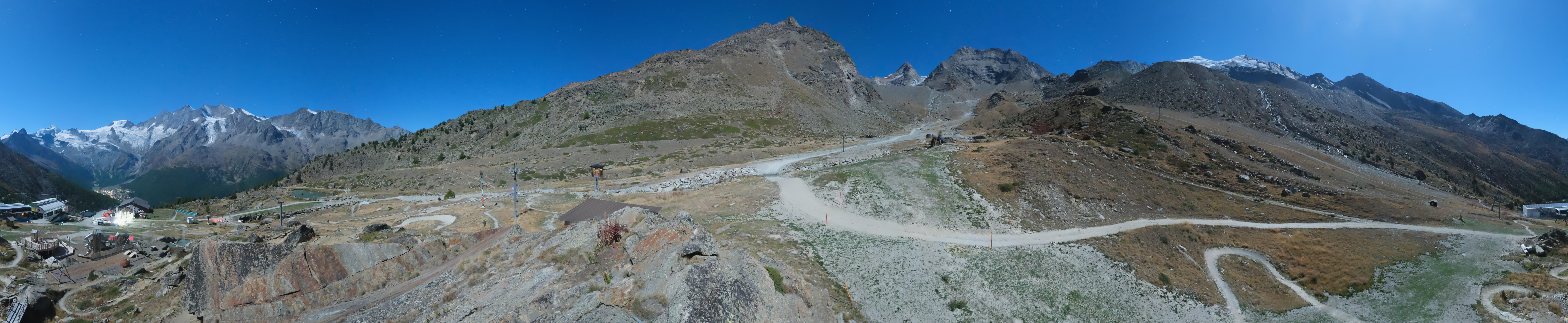 Archiv Foto Webcam Mittelstation Kreuzboden Saas-Grund Hohsaas