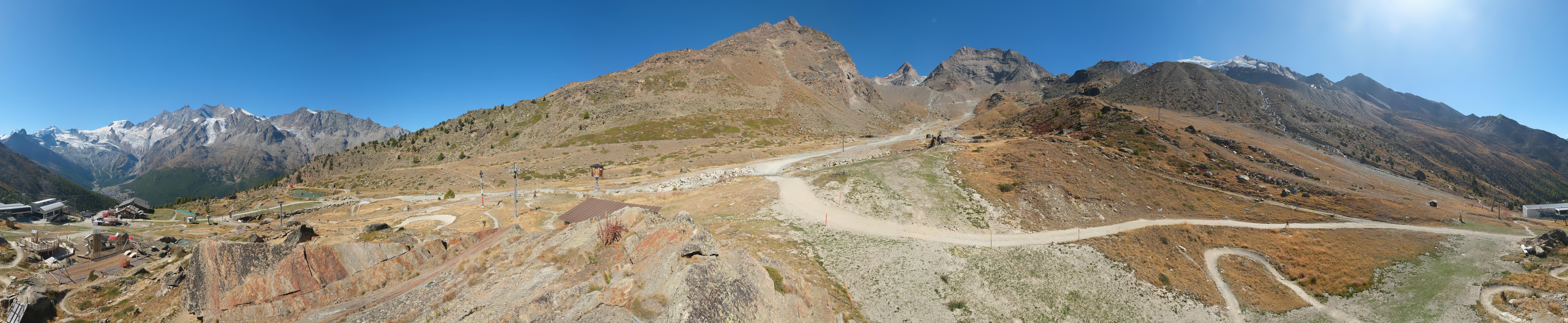 Archiv Foto Webcam Mittelstation Kreuzboden Saas-Grund Hohsaas
