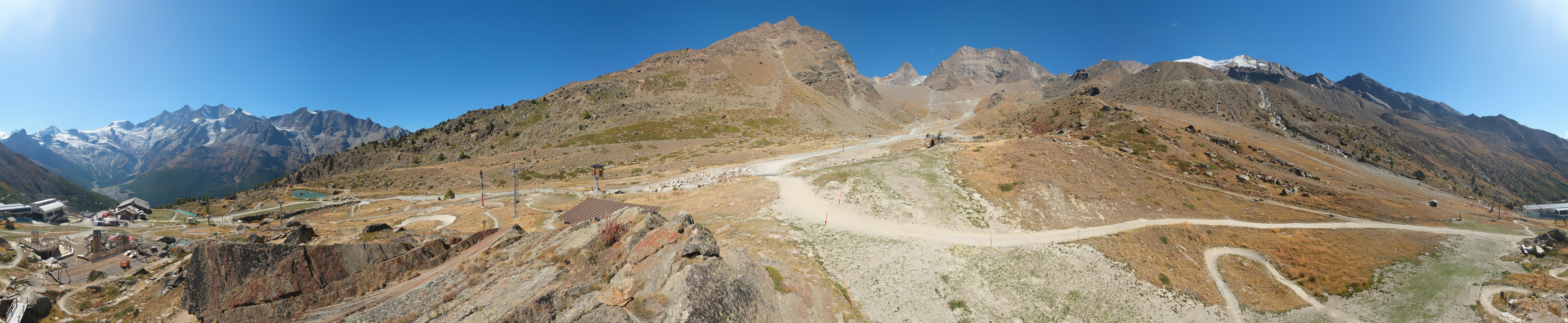 Archiv Foto Webcam Mittelstation Kreuzboden Saas-Grund Hohsaas