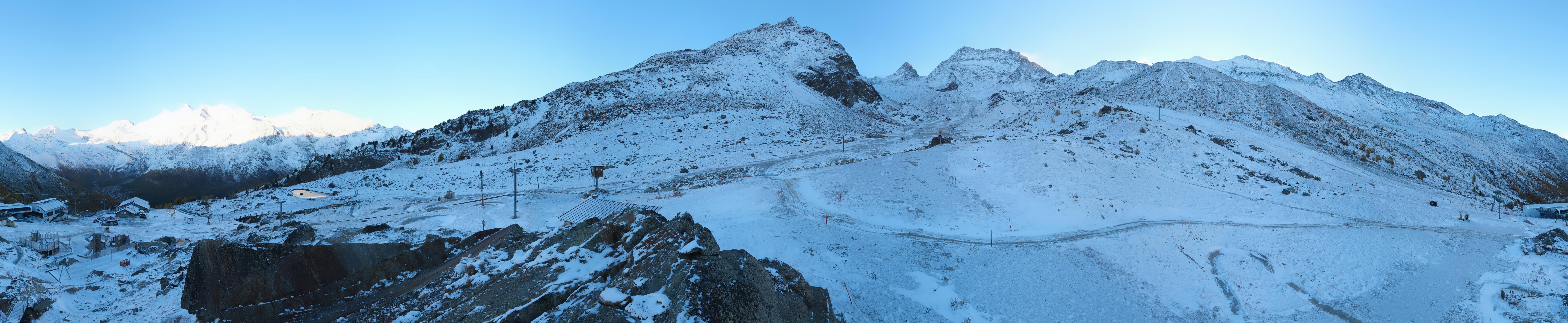 Archiv Foto Webcam Mittelstation Kreuzboden Saas-Grund Hohsaas