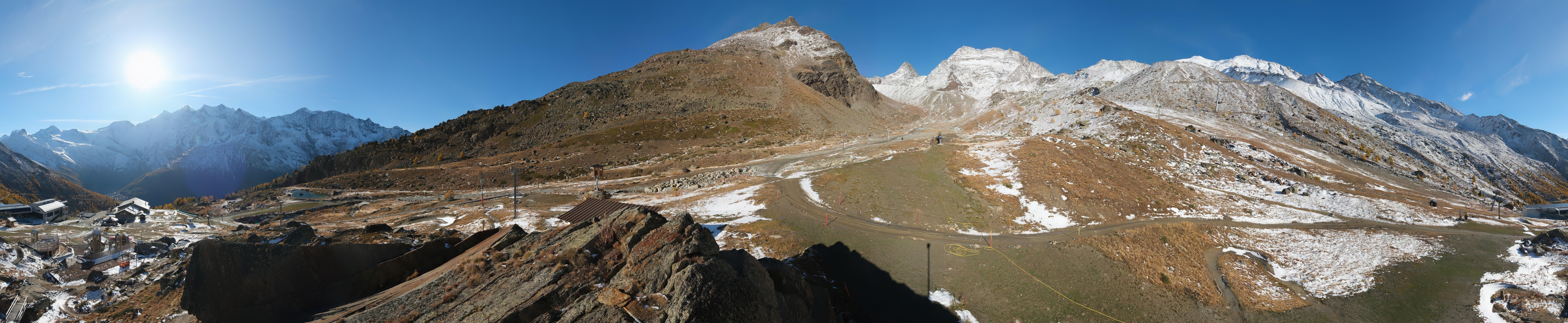 Archiv Foto Webcam Mittelstation Kreuzboden Saas-Grund Hohsaas