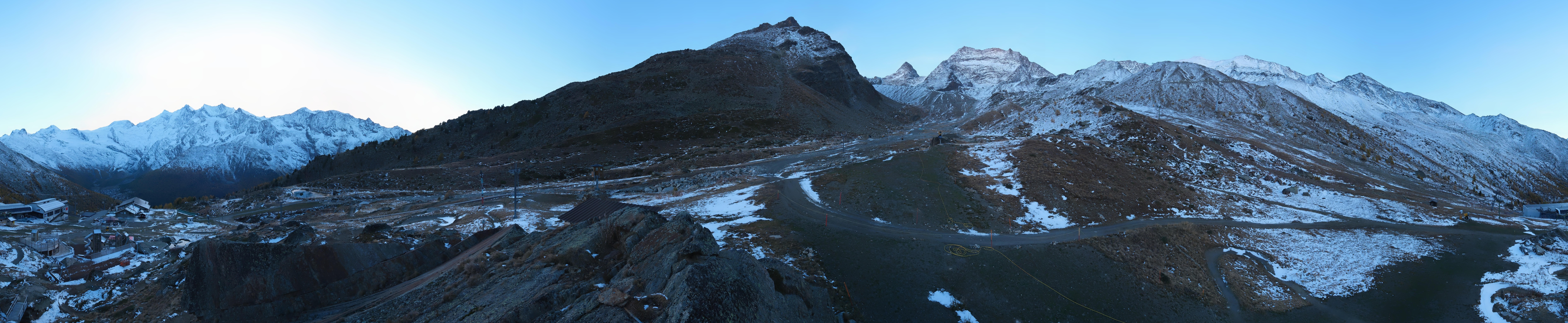 Archiv Foto Webcam Mittelstation Kreuzboden Saas-Grund Hohsaas