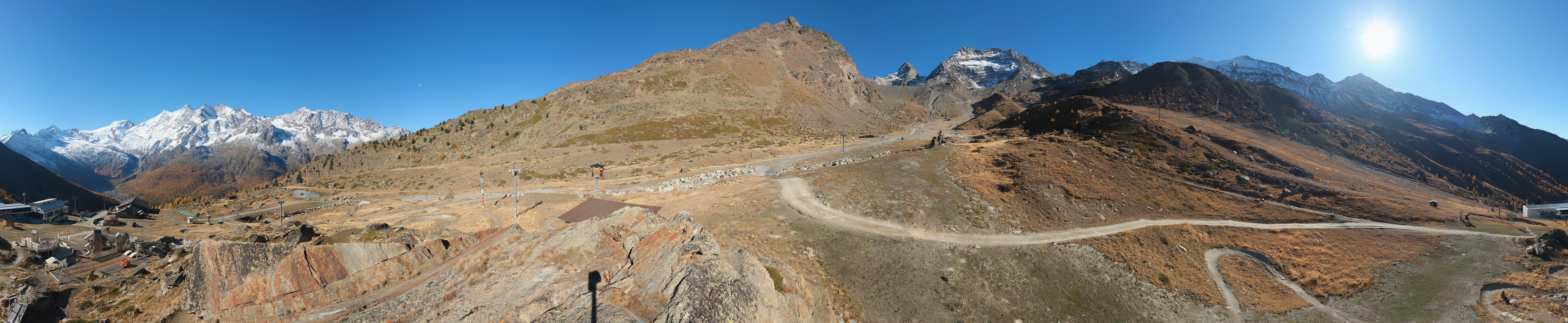 Archiv Foto Webcam Mittelstation Kreuzboden Saas-Grund Hohsaas
