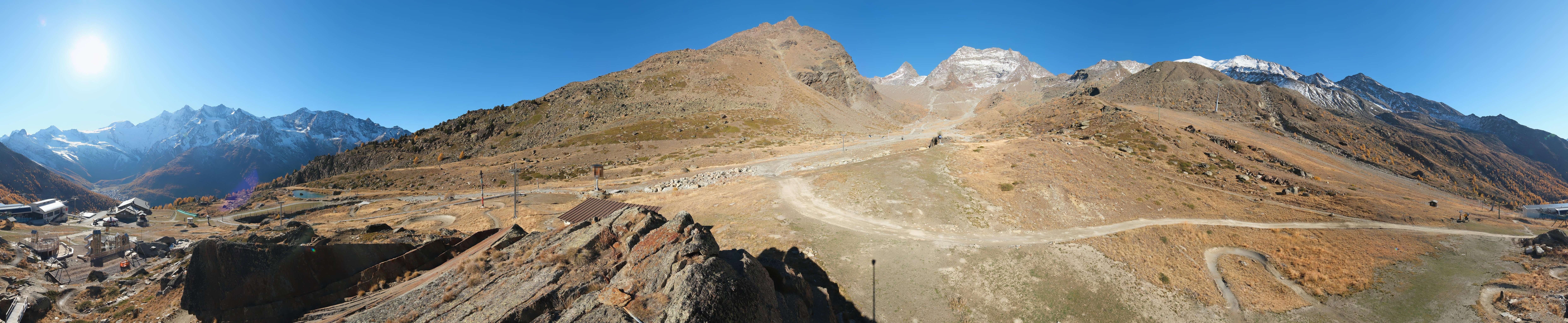 Archiv Foto Webcam Mittelstation Kreuzboden Saas-Grund Hohsaas