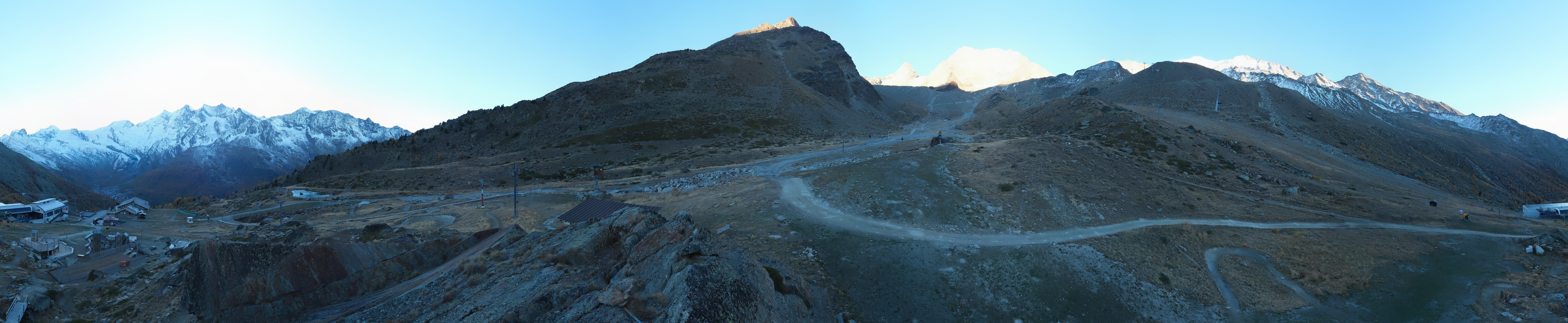 Archiv Foto Webcam Mittelstation Kreuzboden Saas-Grund Hohsaas
