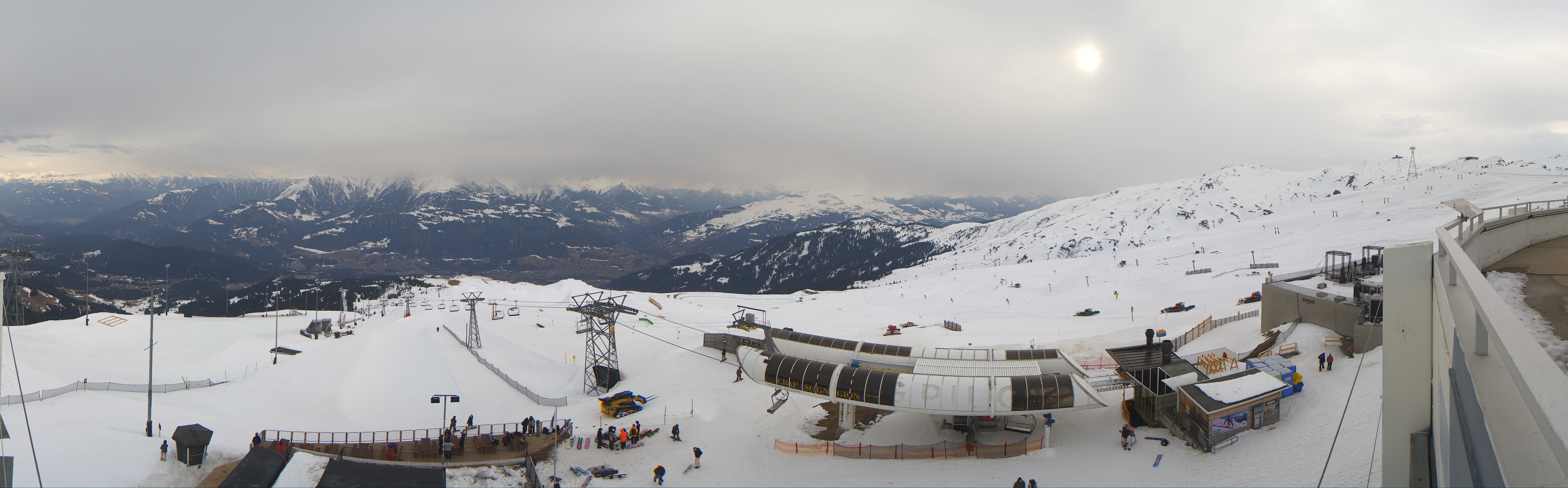 Archiv Foto Webcam Crap Sogn Gion Park Laax