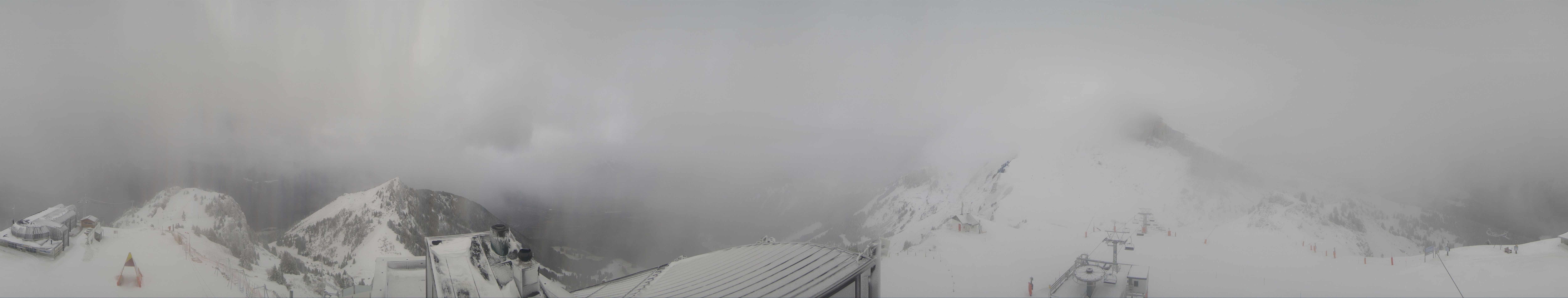 Archiv Foto Webcam Leysin Bergstation Berneuse Gondelbahn