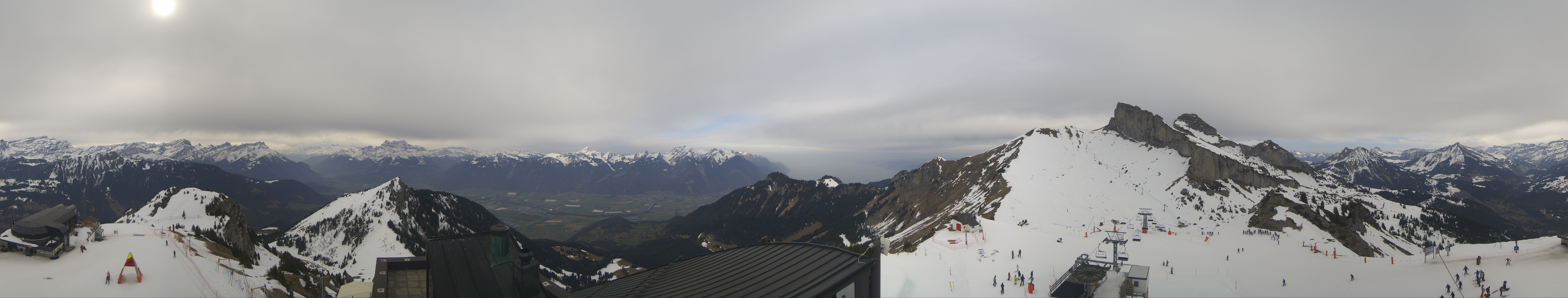 Archiv Foto Webcam Leysin Bergstation Berneuse Gondelbahn