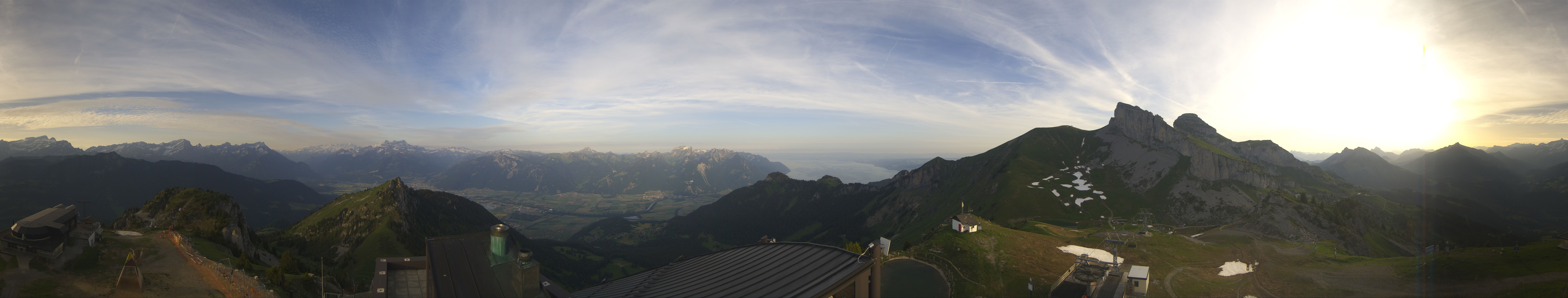 Archiv Foto Webcam Leysin Bergstation Berneuse Gondelbahn
