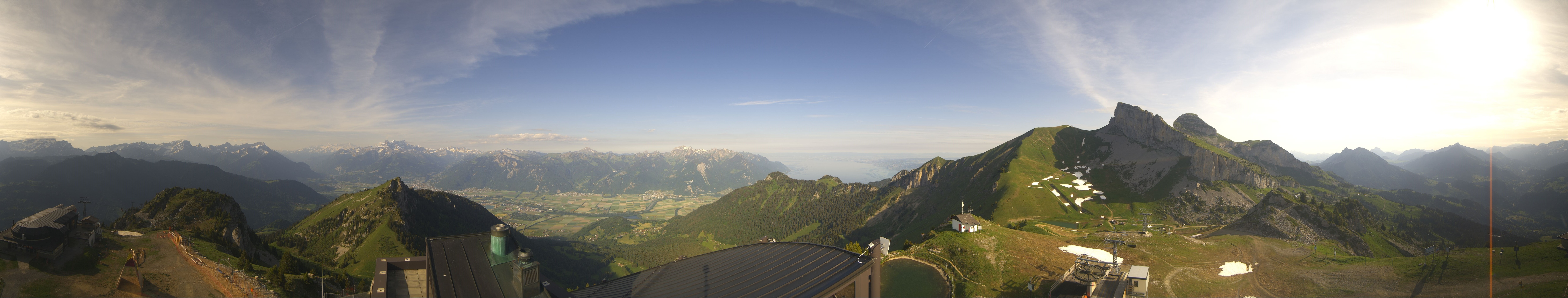 Archiv Foto Webcam Leysin Bergstation Berneuse Gondelbahn