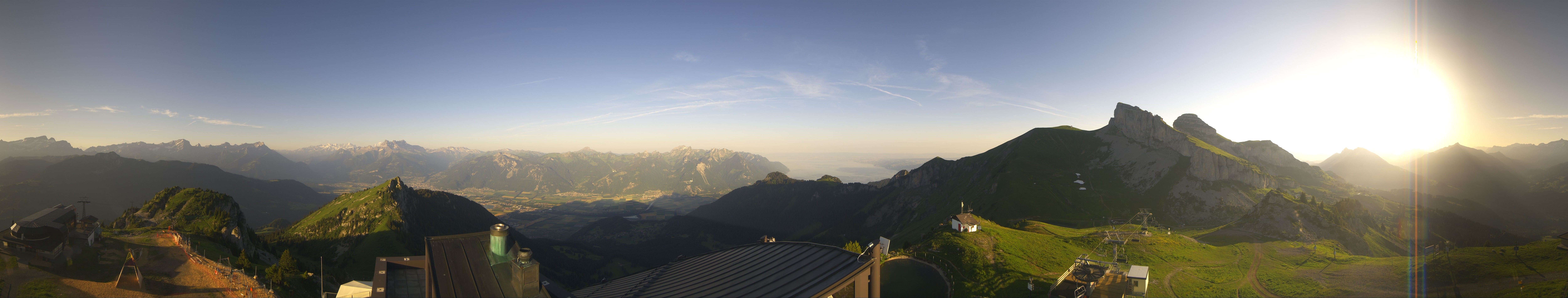 Archiv Foto Webcam Leysin Bergstation Berneuse Gondelbahn