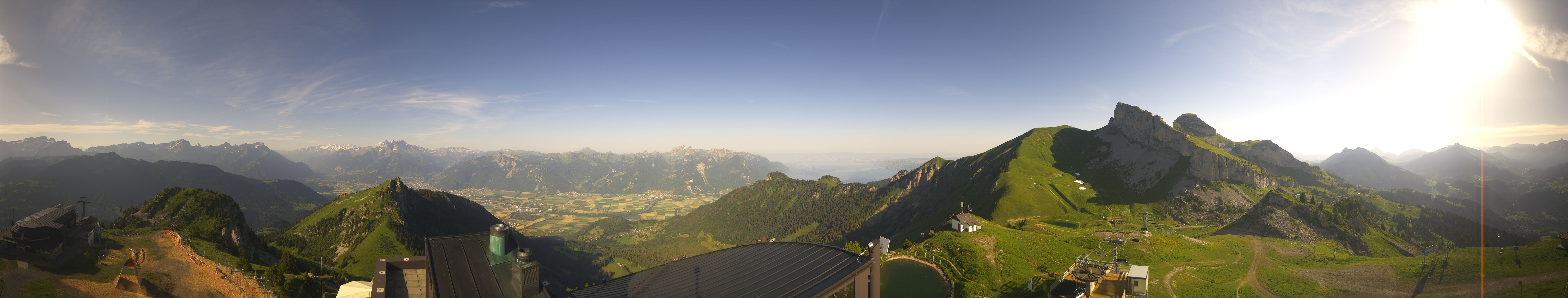 Archiv Foto Webcam Leysin Bergstation Berneuse Gondelbahn
