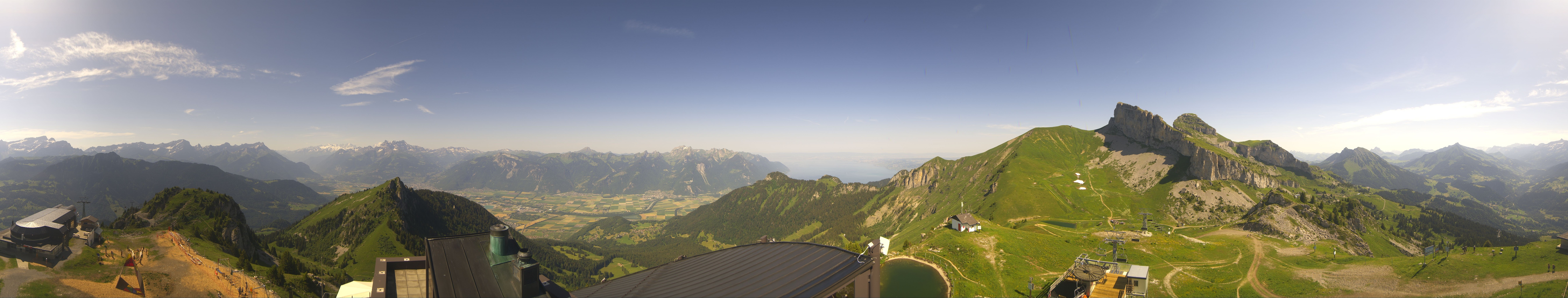 Archiv Foto Webcam Leysin Bergstation Berneuse Gondelbahn