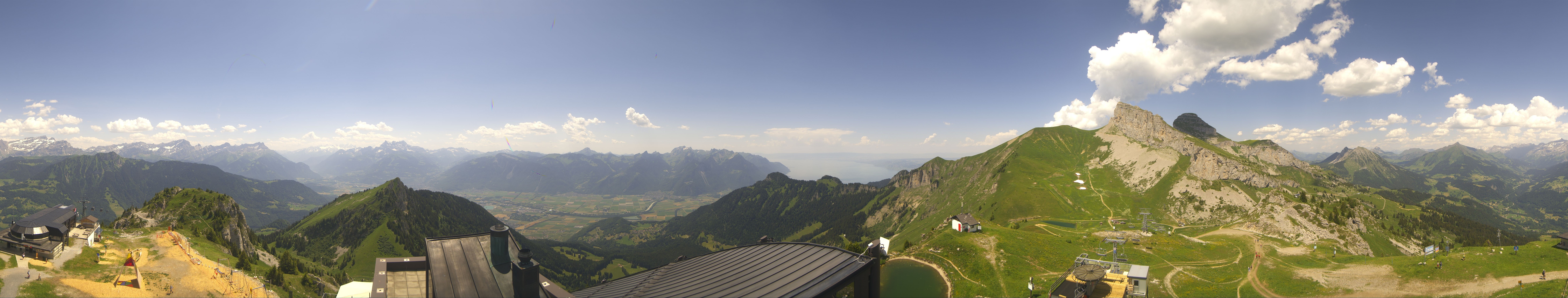 Archiv Foto Webcam Leysin Bergstation Berneuse Gondelbahn