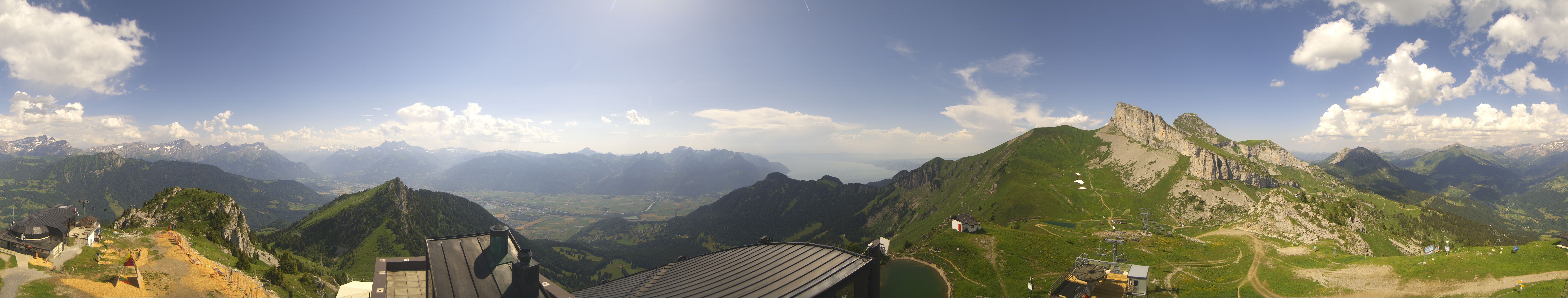 Archiv Foto Webcam Leysin Bergstation Berneuse Gondelbahn