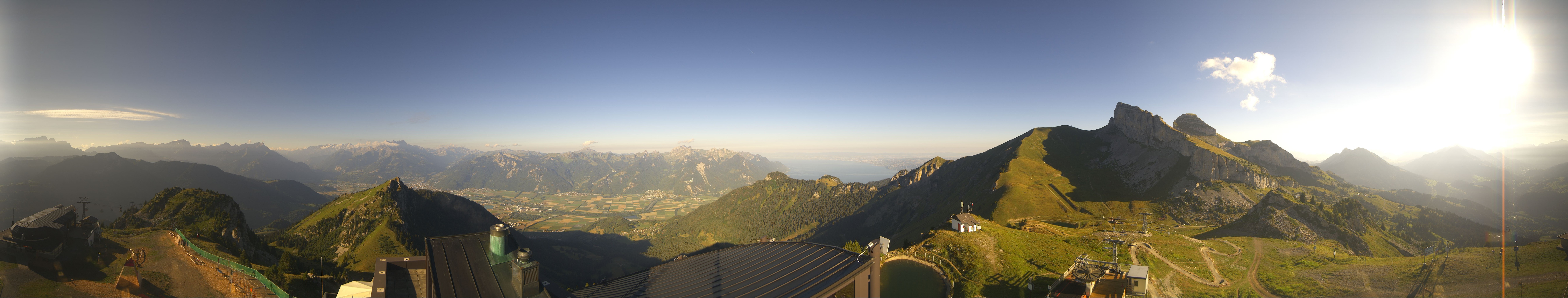 Archiv Foto Webcam Leysin Bergstation Berneuse Gondelbahn