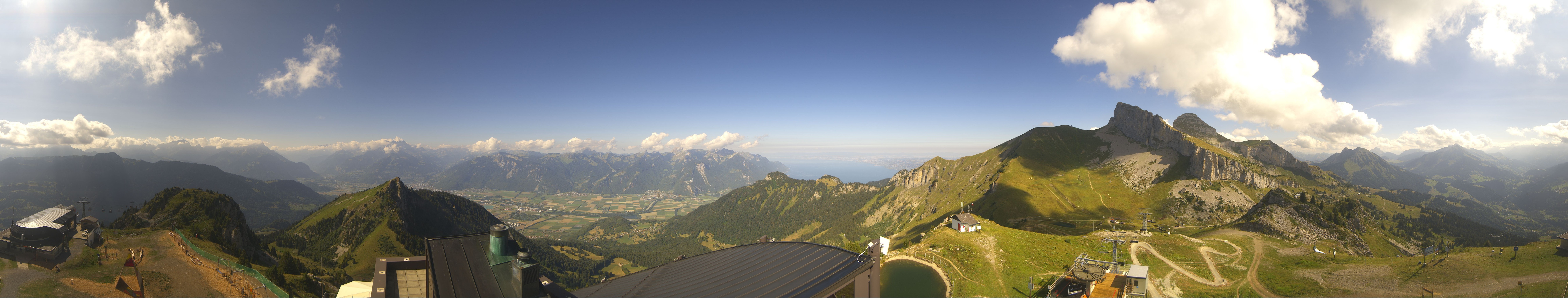 Archiv Foto Webcam Leysin Bergstation Berneuse Gondelbahn