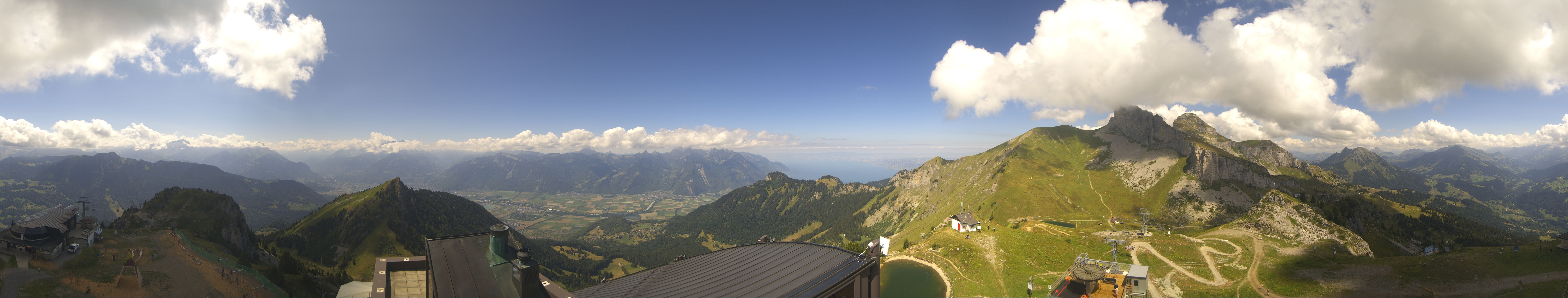 Archiv Foto Webcam Leysin Bergstation Berneuse Gondelbahn