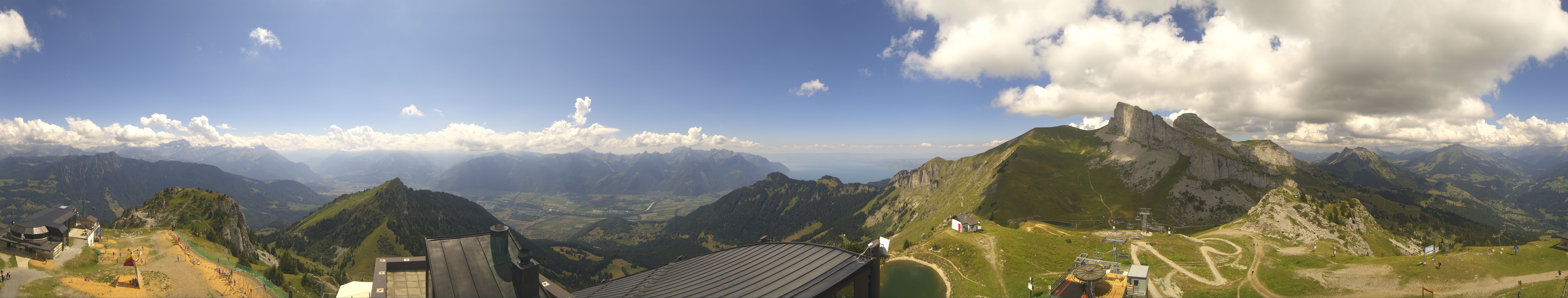 Archiv Foto Webcam Leysin Bergstation Berneuse Gondelbahn