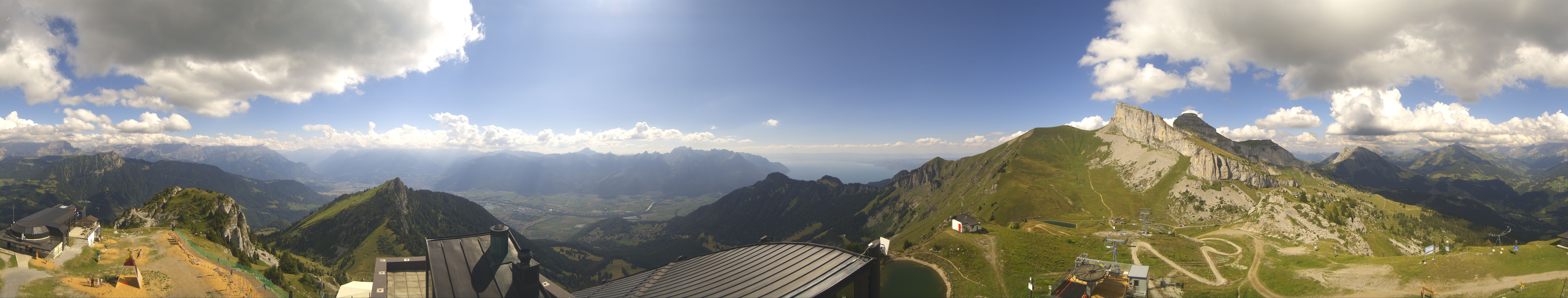 Archiv Foto Webcam Leysin Bergstation Berneuse Gondelbahn