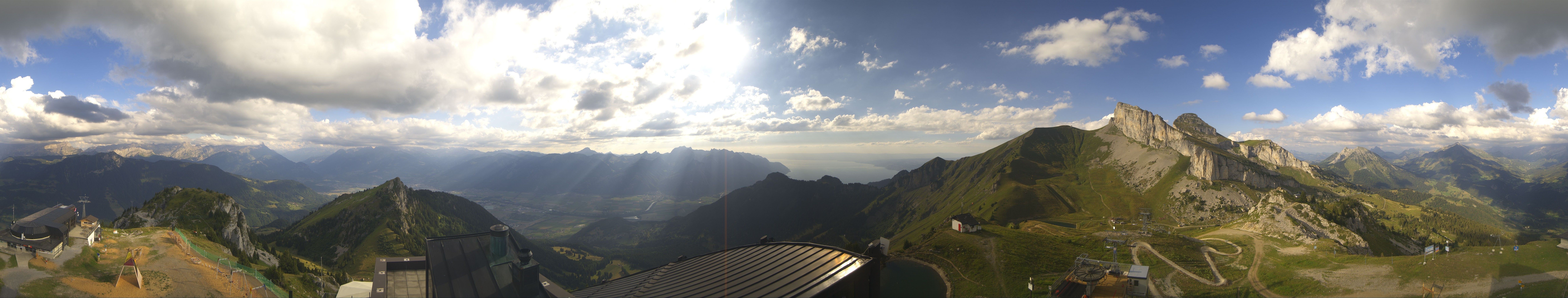 Archiv Foto Webcam Leysin Bergstation Berneuse Gondelbahn