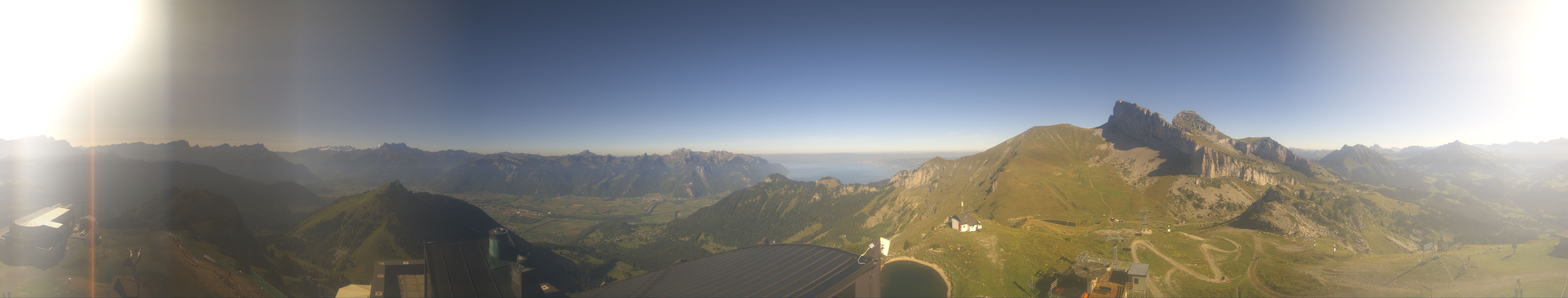 Archiv Foto Webcam Leysin Bergstation Berneuse Gondelbahn