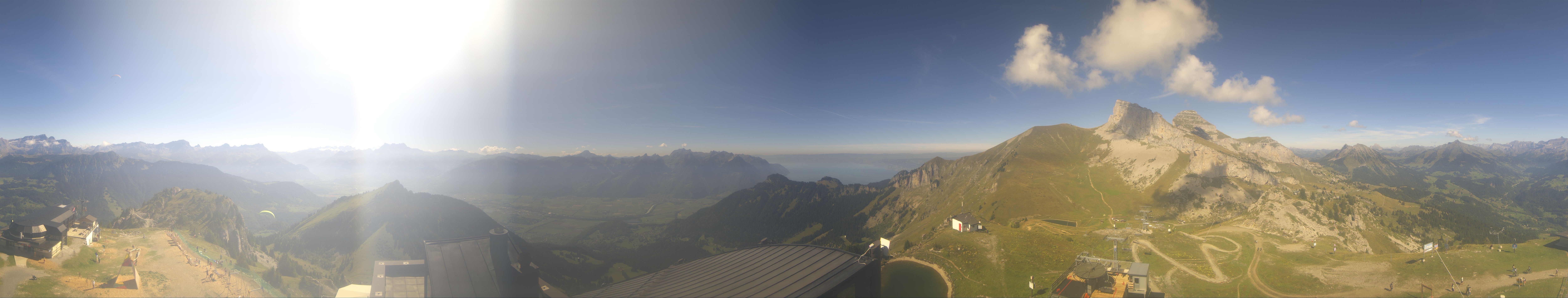 Archiv Foto Webcam Leysin Bergstation Berneuse Gondelbahn
