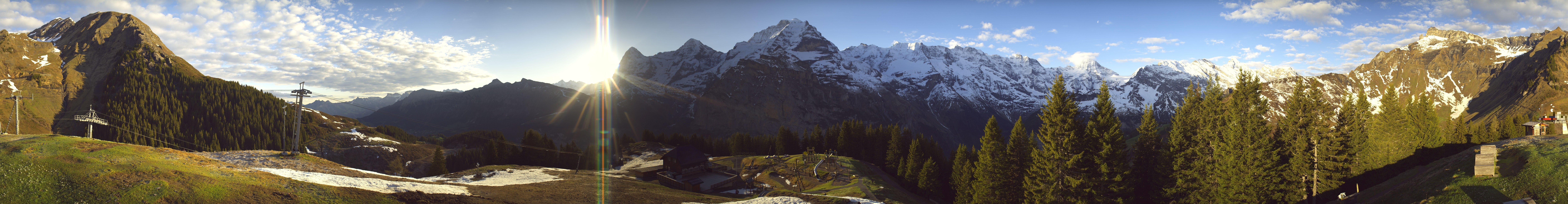 Archived image Webcam Schilthorn Allmendhubel Roundshot