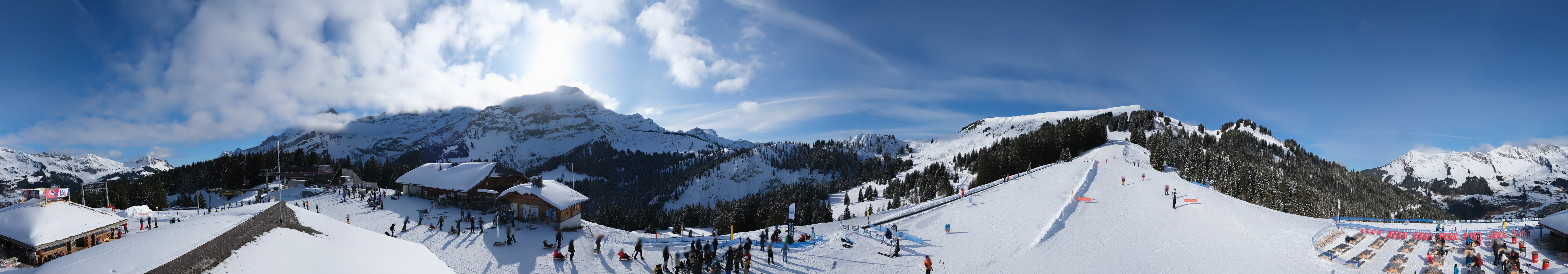 Archiv Foto Webcam Villars Gryon Diablerets Isenau Panorama