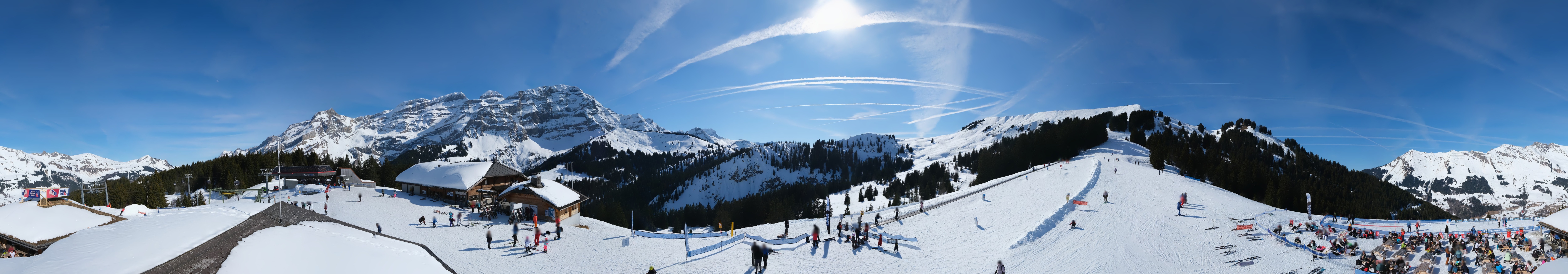 Archiv Foto Webcam Villars Gryon Diablerets Isenau Panorama