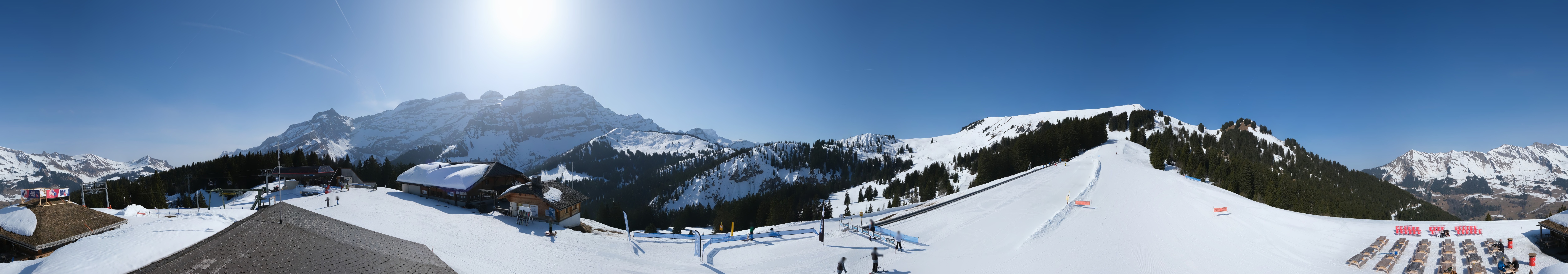 Archived image Webcam Villars Gryon Diablerets Isenau Roundshot