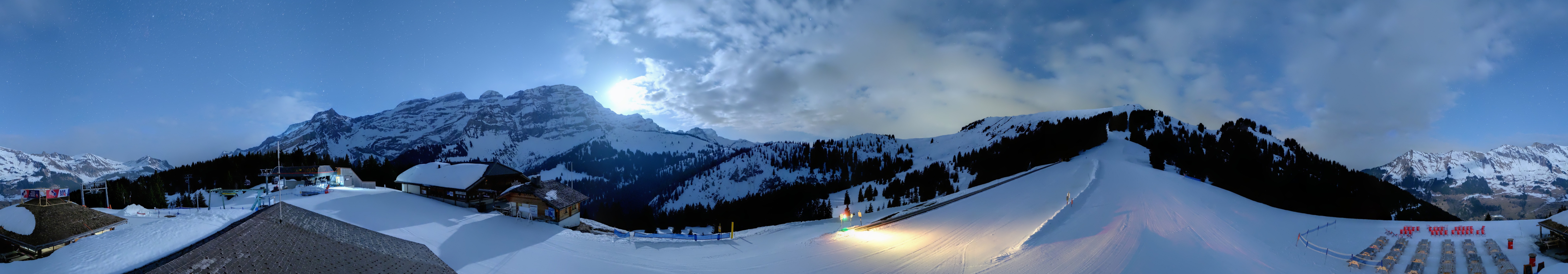 Archiv Foto Webcam Villars Gryon Diablerets Isenau Panorama