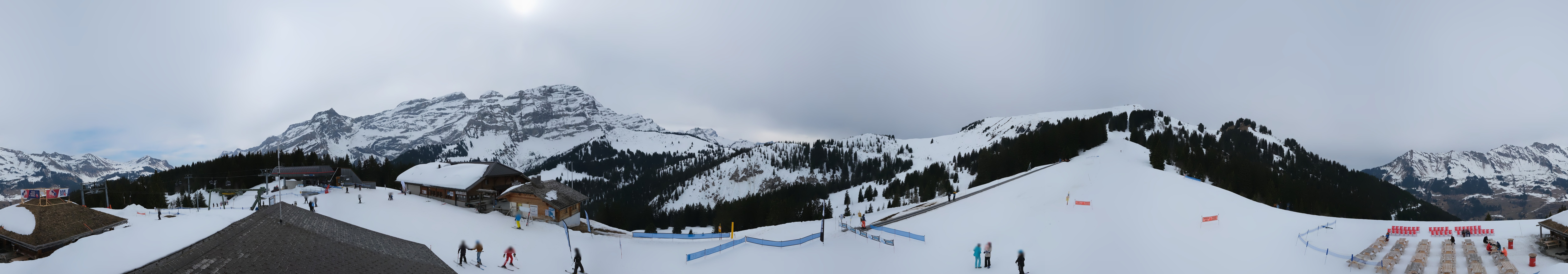 Archiv Foto Webcam Villars Gryon Diablerets Isenau Panorama