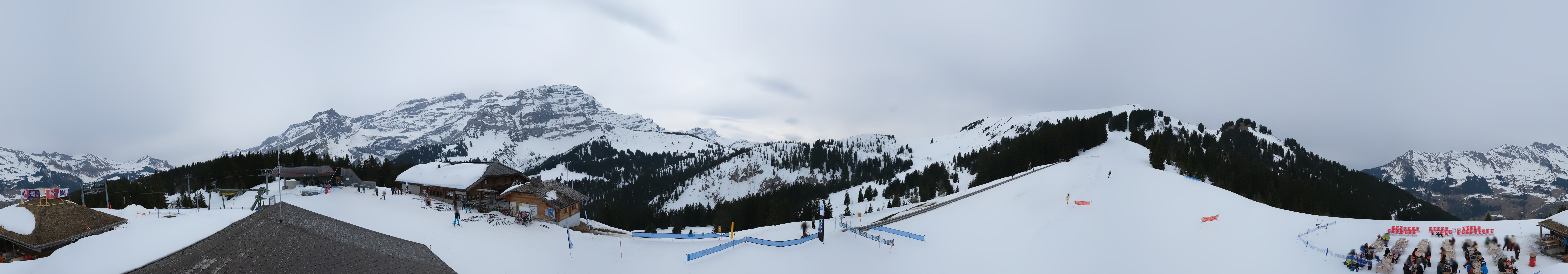 Archiv Foto Webcam Villars Gryon Diablerets Isenau Panorama