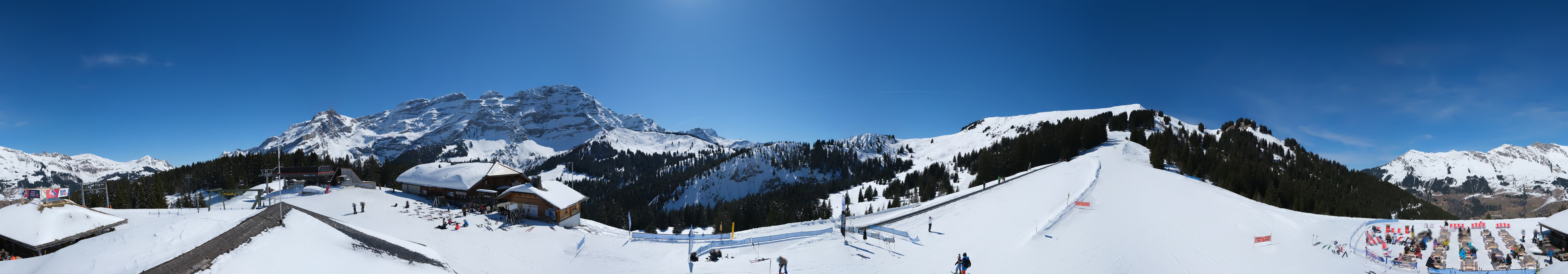 Archiv Foto Webcam Villars Gryon Diablerets Isenau Panorama