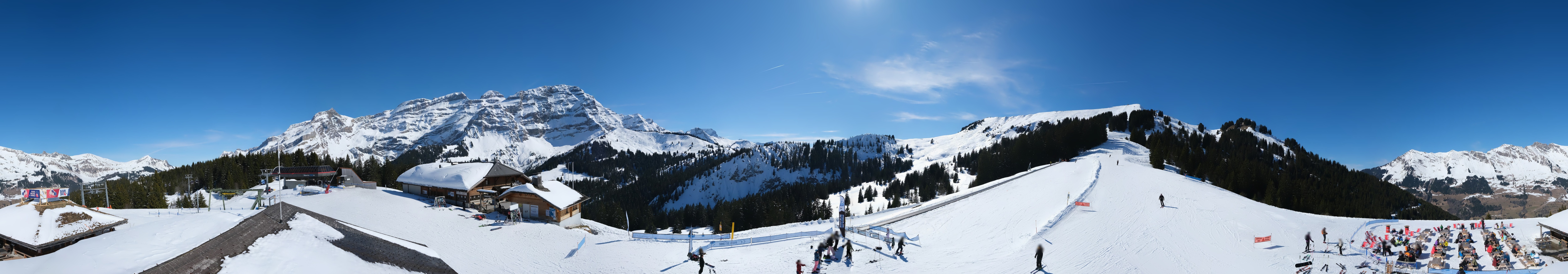 Archiv Foto Webcam Villars Gryon Diablerets Isenau Panorama