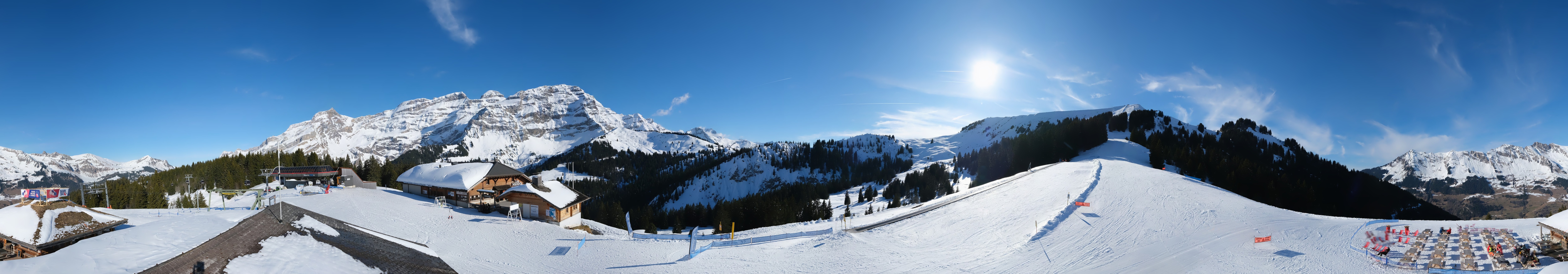 Archiv Foto Webcam Villars Gryon Diablerets Isenau Panorama