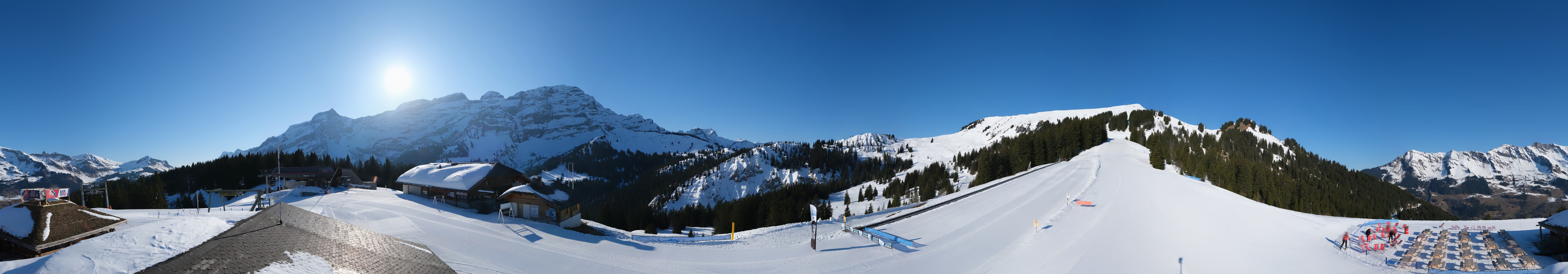 Archiv Foto Webcam Villars Gryon Diablerets Isenau Panorama