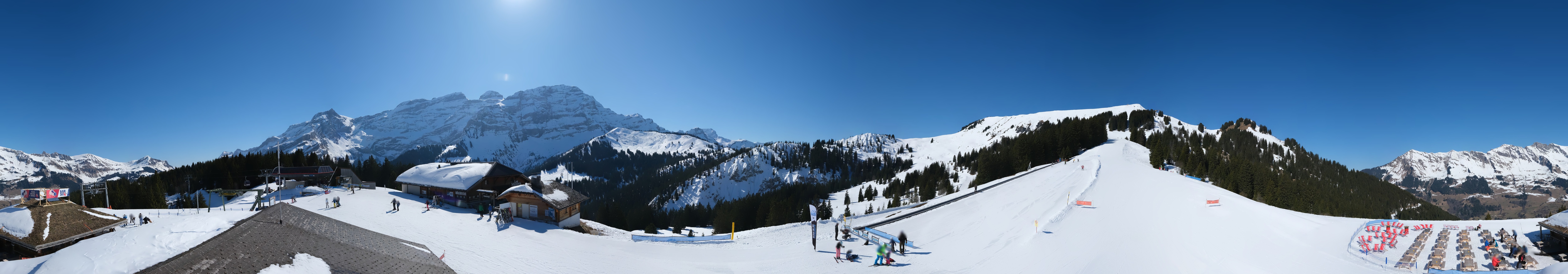 Archiv Foto Webcam Villars Gryon Diablerets Isenau Panorama