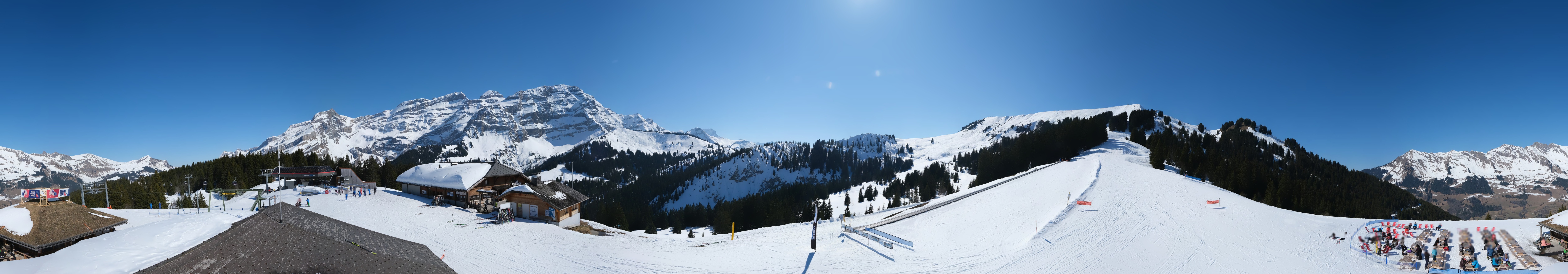 Archiv Foto Webcam Villars Gryon Diablerets Isenau Panorama