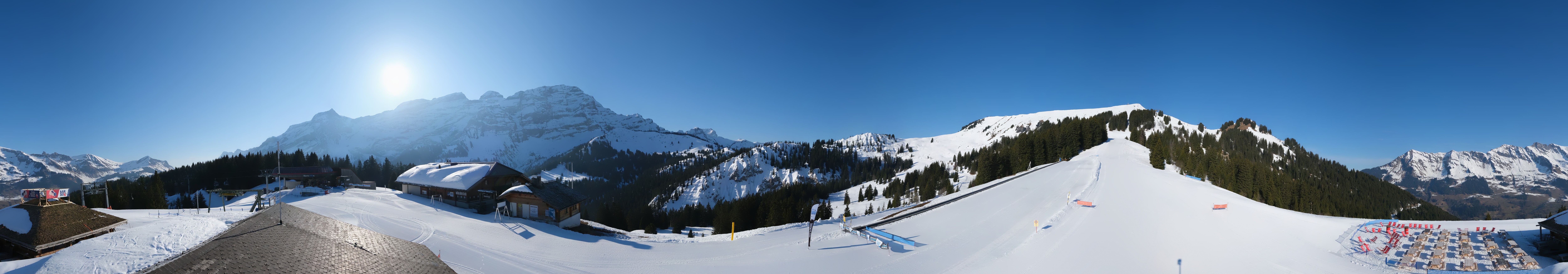 Archived image Webcam Villars Gryon Diablerets Isenau Roundshot