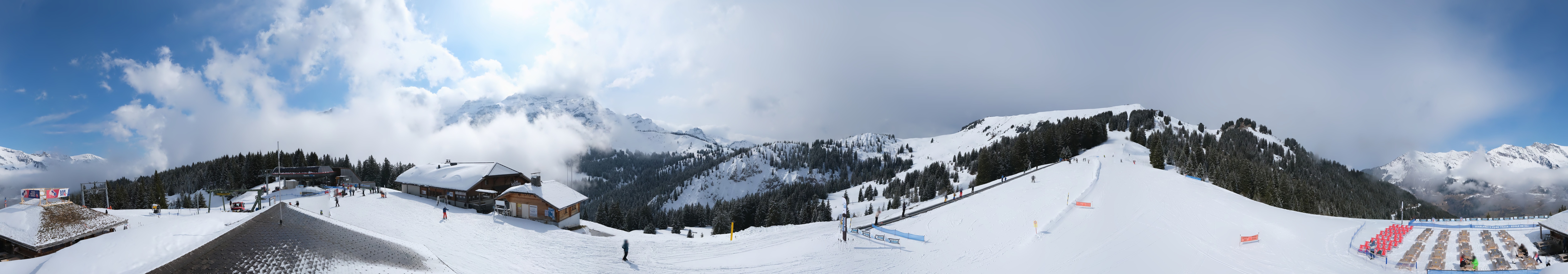 Archiv Foto Webcam Villars Gryon Diablerets Isenau Panorama