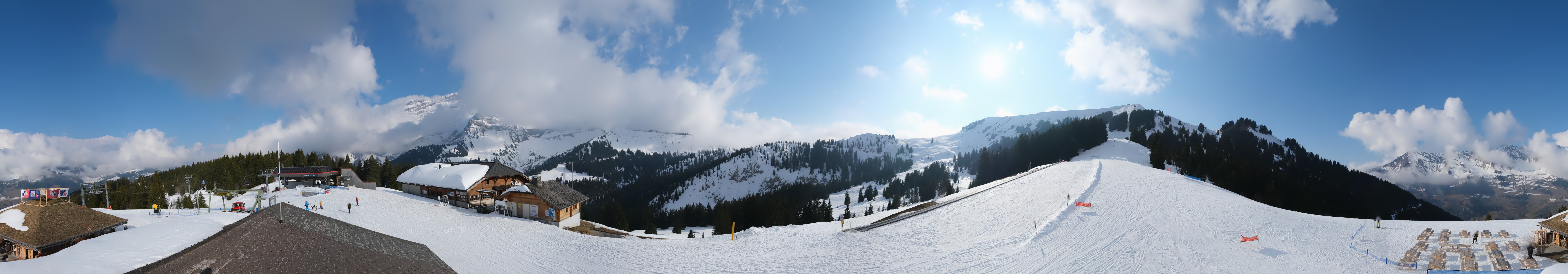 Archiv Foto Webcam Villars Gryon Diablerets Isenau Panorama