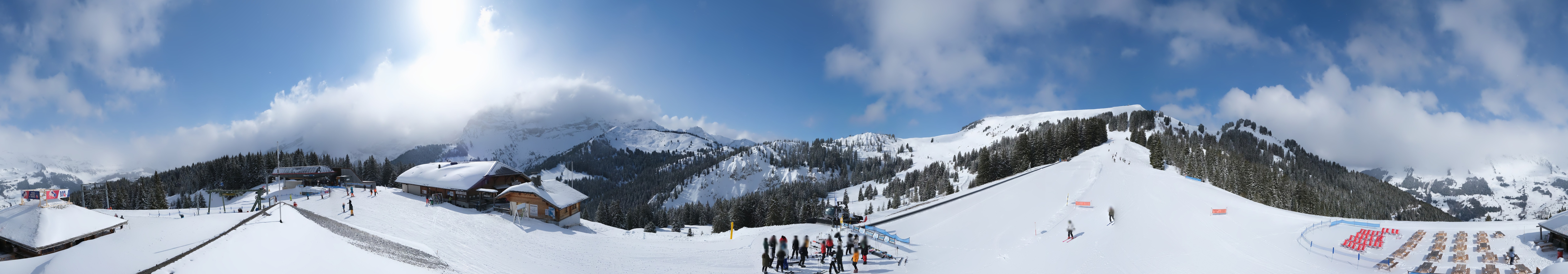 Archiv Foto Webcam Villars Gryon Diablerets Isenau Panorama