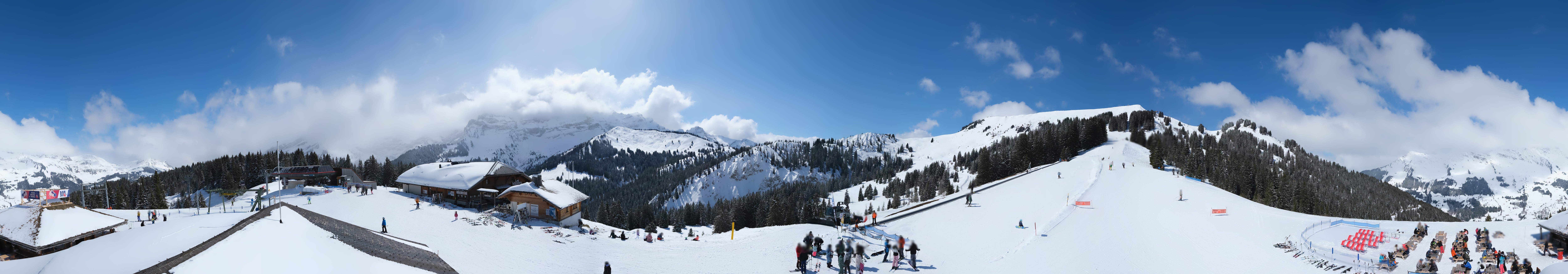 Archiv Foto Webcam Villars Gryon Diablerets Isenau Panorama