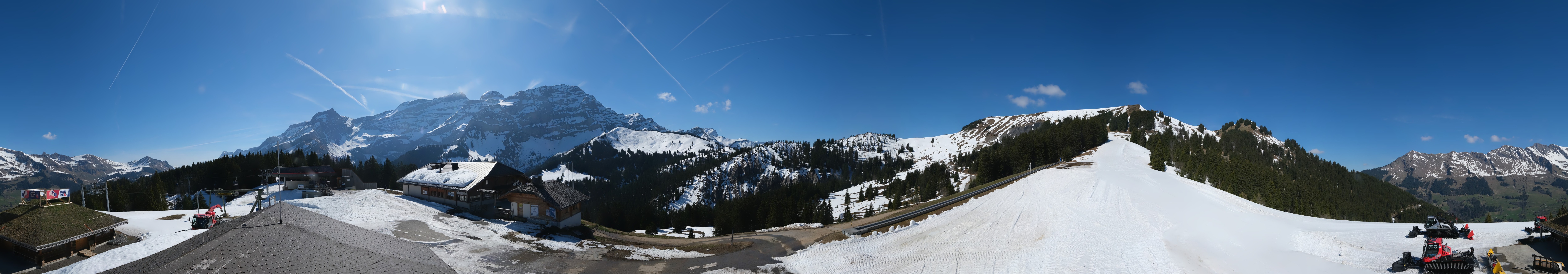 Archiv Foto Webcam Villars Gryon Diablerets Isenau Panorama