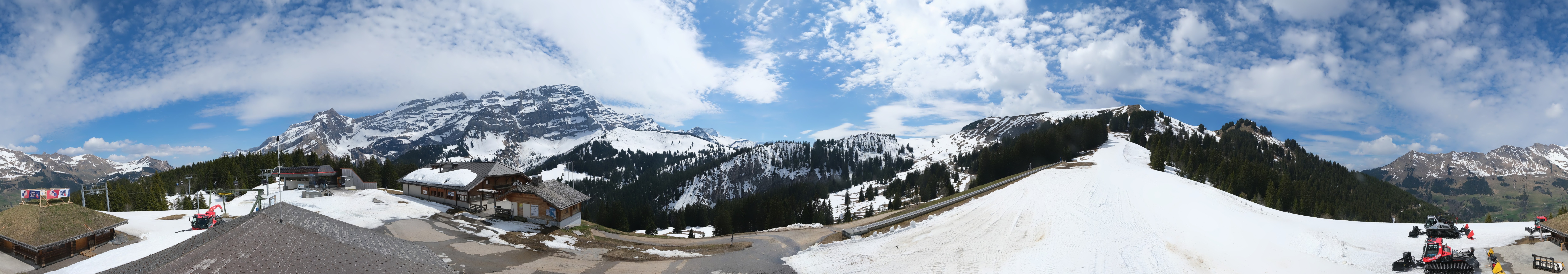 Archiv Foto Webcam Villars Gryon Diablerets Isenau Panorama