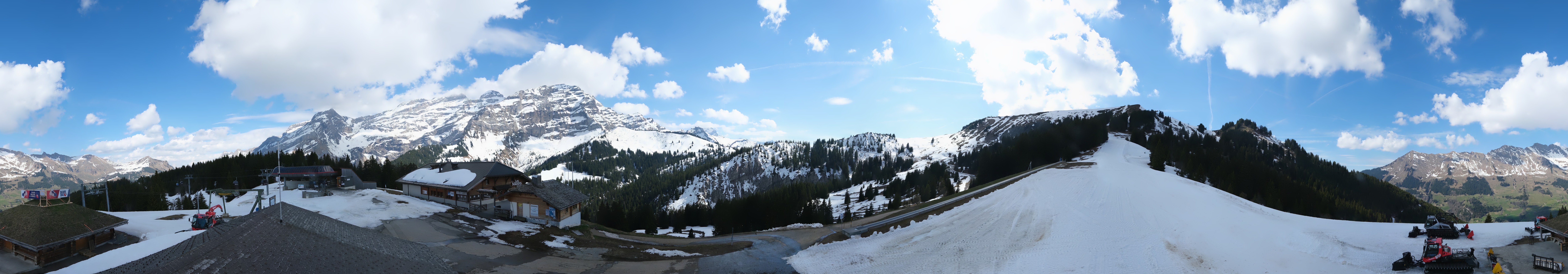 Archiv Foto Webcam Villars Gryon Diablerets Isenau Panorama