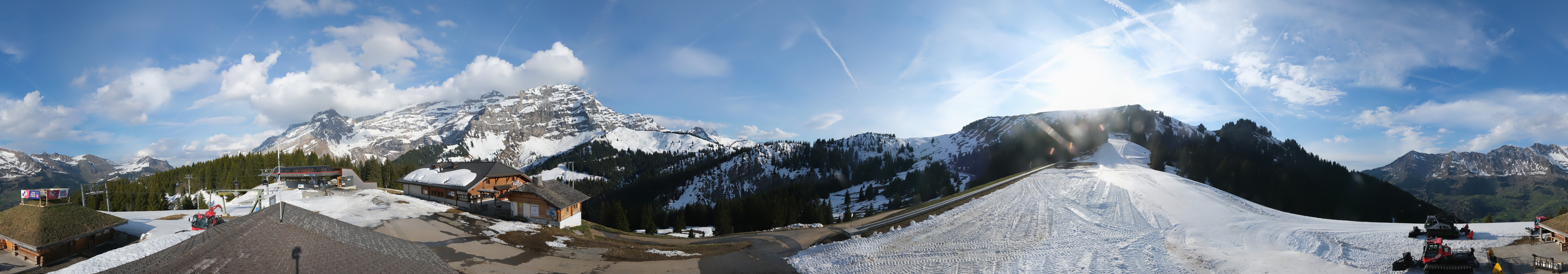 Archiv Foto Webcam Villars Gryon Diablerets Isenau Panorama